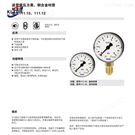 波登管壓力表徑向連接銅合金材質(zhì)