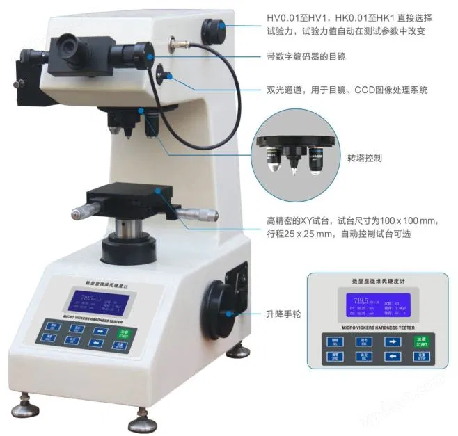 HVS-1000數(shù)顯顯微硬度計(jì)介紹圖片