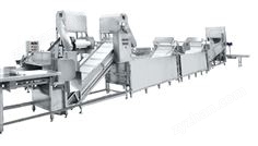 全自動中型連續式葉菜類清洗線